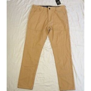 NWT Forever 21 Long Woven Khaki Mens Pants Size 34